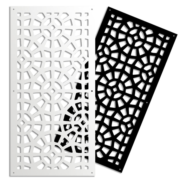 SANPIETRINI - Pannello in PVC traforato - Parasole Misura: 98x198 cm, Colore: bianco