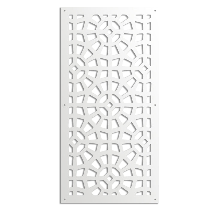 SANPIETRINI - Pannello in PVC traforato - Parasole Misura: 50x150 cm, Colore: bianco