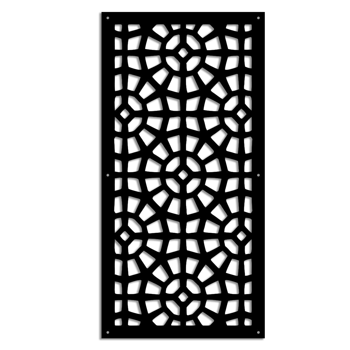 SANPIETRINI - Pannello in PVC traforato - Parasole Colore: nero, Misura: 50x150 cm