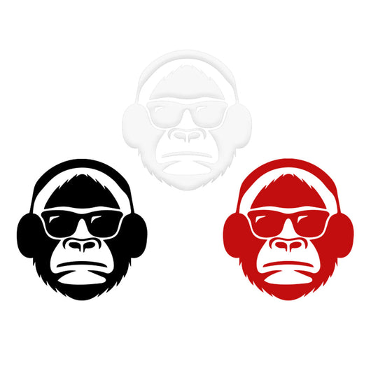 SCIMPANZE' - Adesivo murale wall sticker in vinile 55x60 cm Colore: Rosso