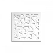 SEGMENTI - Pannello in PVC traforato - Parasole Misura: 98x98 cm, Colore: bianco