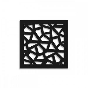 SEGMENTI - Pannello in PVC traforato - Parasole Misura: 73x73 cm, Colore: nero