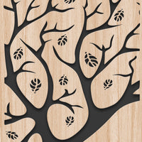 SFIORITURA 100x50 cm - Quadro arredo LASERCUT composito Legno e PVC Misura: 100x50 cm