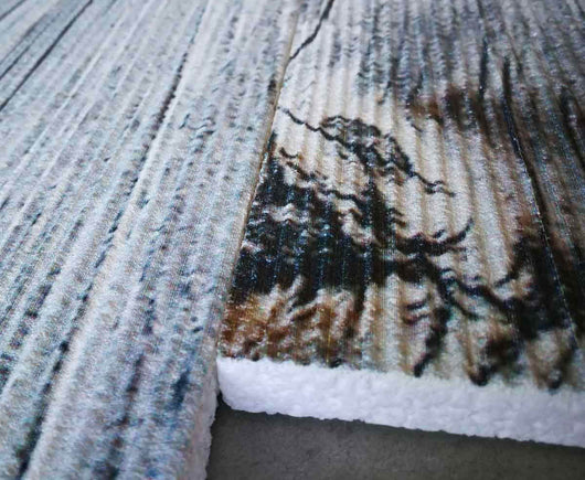 SHABBY pannello finto legno In EPS Resinato Listello Misura 100x25 Cm. Pezzi 4 Totale 1 Mq