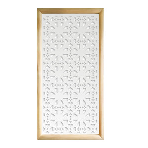 SHAPE - Moduli Decorativi in Legno e PVC Misura: 47x94 cm, Colore: bianco