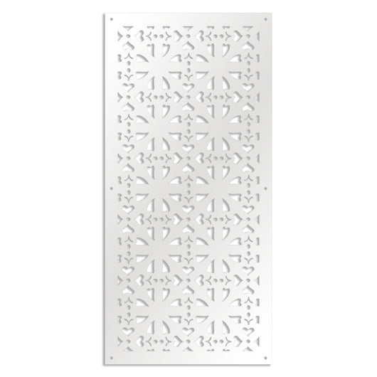 SHAPE - Pannello in PVC traforato - Parasole Misura: 50x150 cm, Colore: bianco