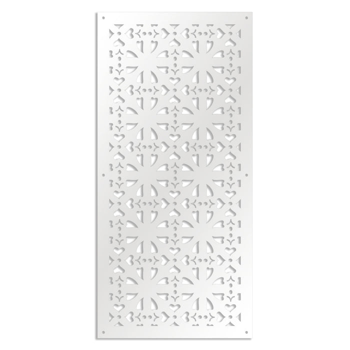 SHAPE - Pannello in PVC traforato - Parasole Misura: 50x150 cm, Colore: bianco