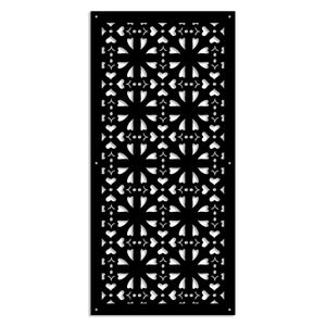 SHAPE - Pannello in PVC traforato - Parasole Misura: 47x94 cm, Colore: nero