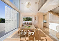 SHAPE - Pannello in PVC traforato - Parasole Misura: 98x198 cm, Colore: bianco