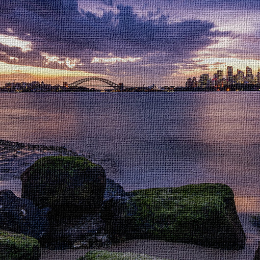 SIDNEY Landscape - Quadro Canvas su telaio in legno Misura: 140x100 cm