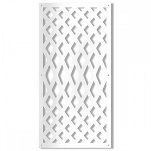 SIVIGLIA - Pannello traforato in PVC - spessore 10mm Misura: 47x94 cm, Colore: bianco