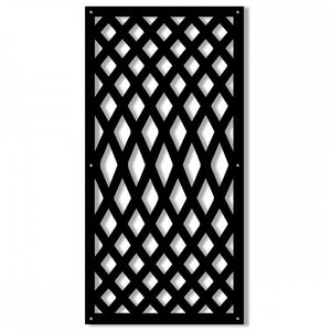 SIVIGLIA - Pannello traforato in PVC - spessore 10mm Misura: 47x94 cm, Colore: nero