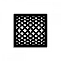 SIVIGLIA - Pannello traforato in PVC - spessore 10mm Colore: nero, Misura: 73x73 cm