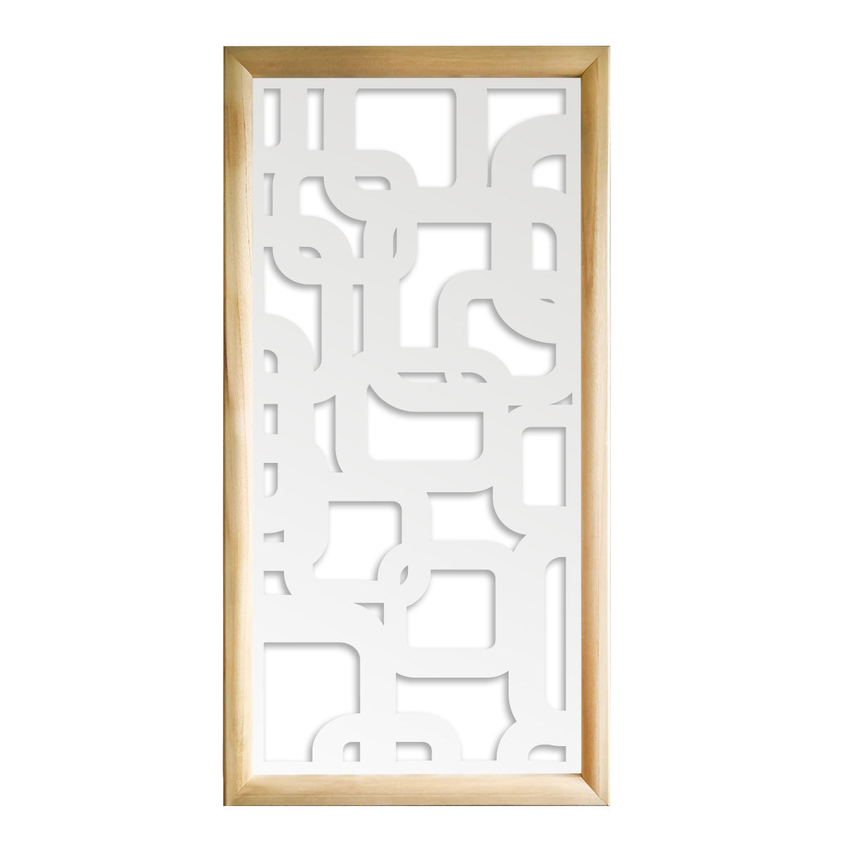 SMART - Moduli Decorativi in Legno e PVC Misura: 47x94 cm, Colore: bianco