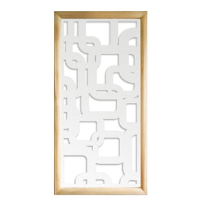 SMART - Moduli Decorativi in Legno e PVC Misura: 47x94 cm, Colore: bianco