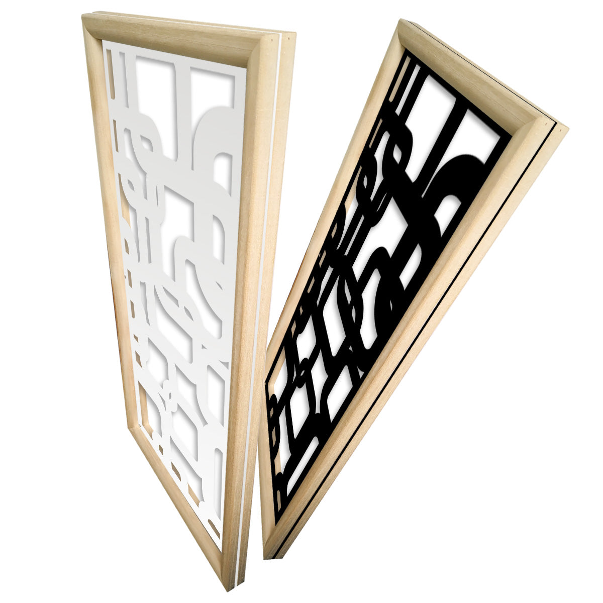 SMART - Moduli Decorativi in Legno e PVC Misura: 47x94 cm, Colore: bianco