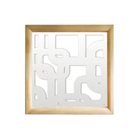 SMART - Moduli Decorativi in Legno e PVC Misura: 98x98 cm, Colore: bianco
