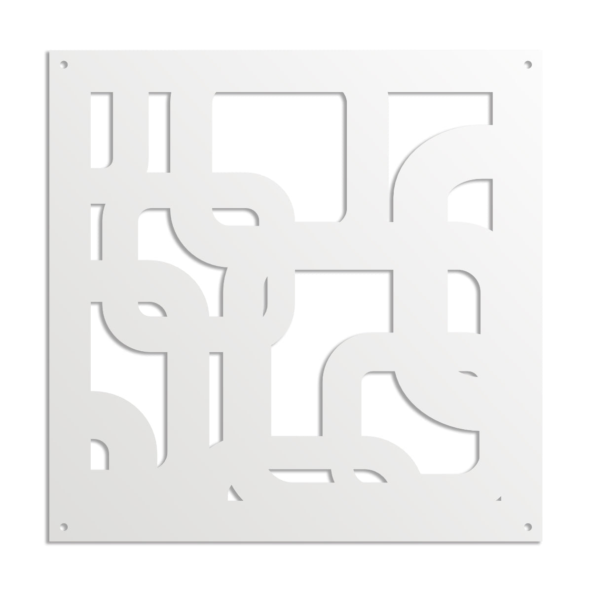 SMART - Pannello in PVC traforato - Parasole Misura: 98x98 cm, Colore: bianco