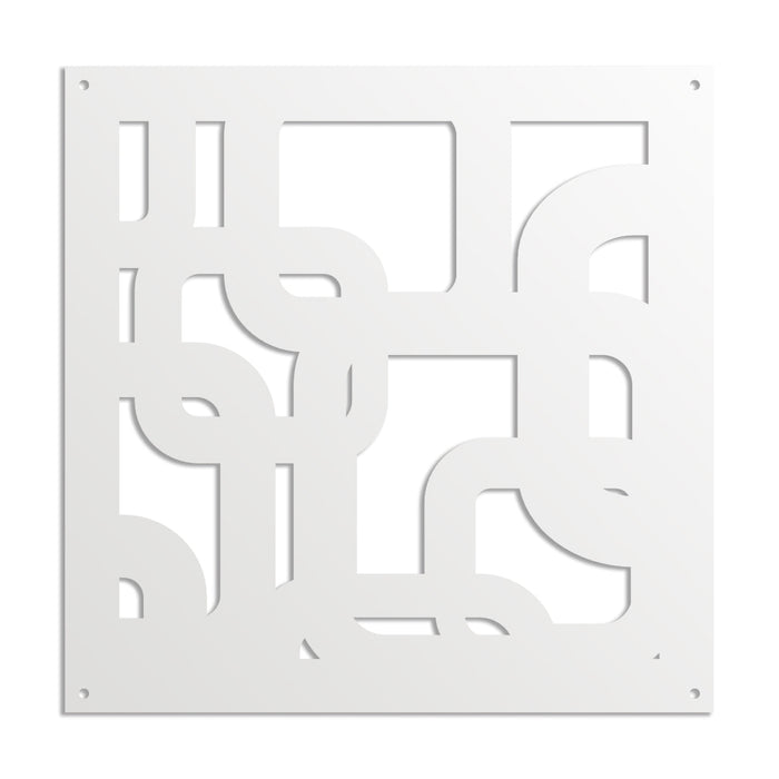 SMART - Pannello in PVC traforato - Parasole Colore: bianco, Misura: 98x98 cm