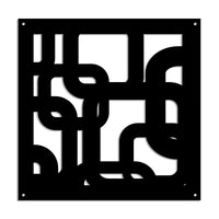 SMART - Pannello in PVC traforato - Parasole Colore: nero, Misura: 73x73 cm