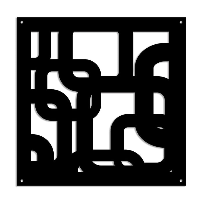 SMART - Pannello in PVC traforato - Parasole Colore: nero, Misura: 73x73 cm