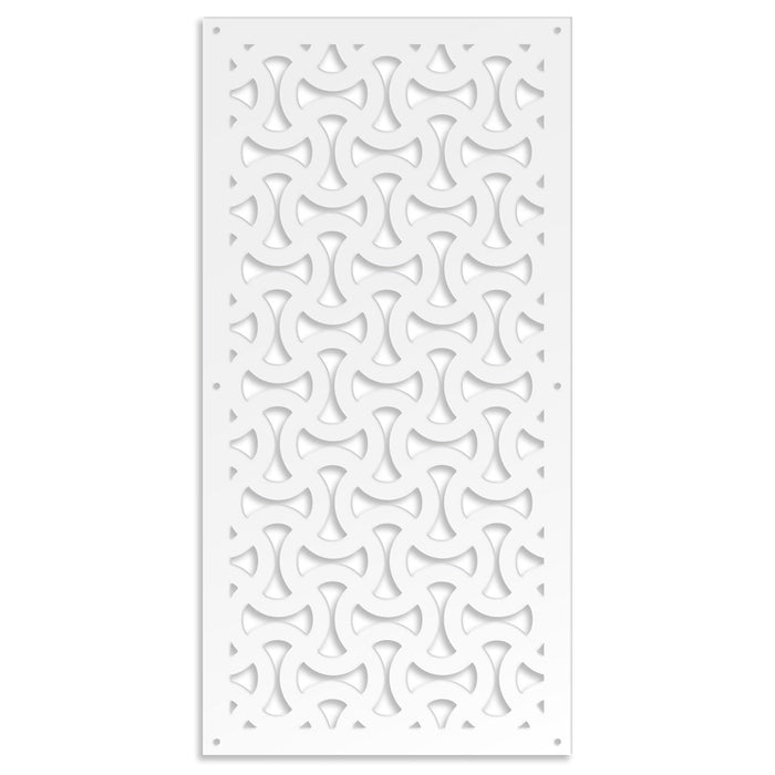 SNAKE - Pannello in PVC traforato - Parasole Misura: 98x198 cm, Colore: bianco
