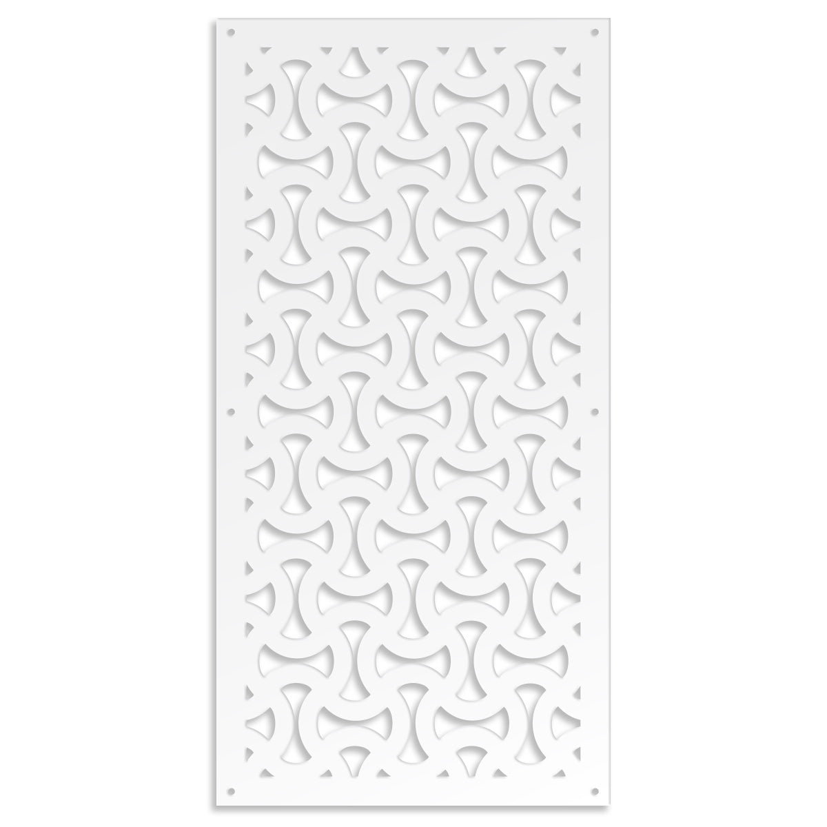 SNAKE - Pannello in PVC traforato - Parasole Misura: 50x150 cm, Colore: bianco
