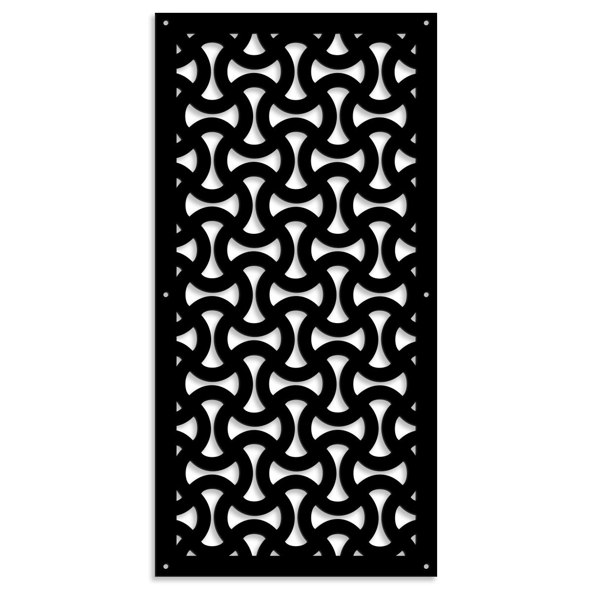 SNAKE - Pannello in PVC traforato - Parasole Misura: 47x94 cm, Colore: nero