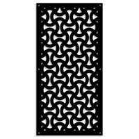 SNAKE - Pannello in PVC traforato - Parasole Misura: 47x94 cm, Colore: nero