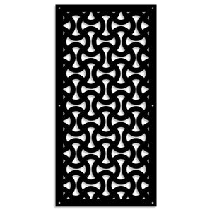 SNAKE - Pannello in PVC traforato - Parasole Misura: 47x94 cm, Colore: nero