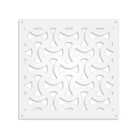 SNAKE - Pannello in PVC traforato - Parasole Misura: 98x98 cm, Colore: bianco