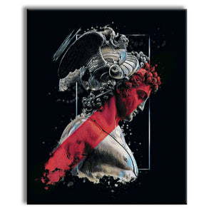 Spartan -  Quadro Canvas Contemporaneo su telaio in legno Misura: 70x100 cm