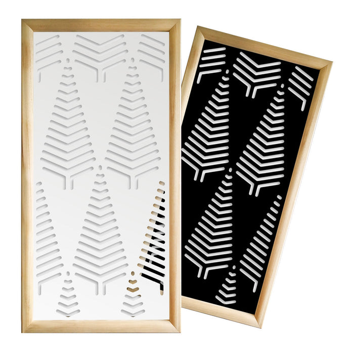 SPEAR - Moduli Decorativi in Legno e PVC Colore: bianco, Misura: 47x94 cm