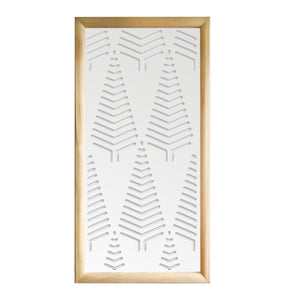 SPEAR - Moduli Decorativi in Legno e PVC Colore: bianco, Misura: 47x94 cm