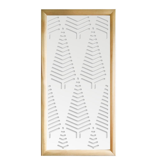SPEAR - Moduli Decorativi in Legno e PVC Colore: bianco, Misura: 47x94 cm