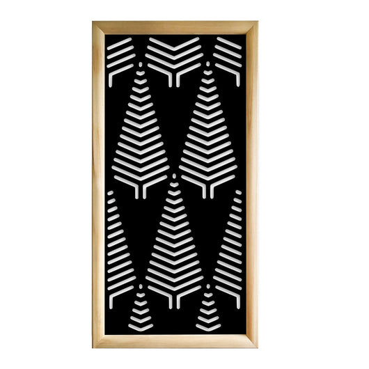 SPEAR - Moduli Decorativi in Legno e PVC Colore: nero, Misura: 47x94 cm