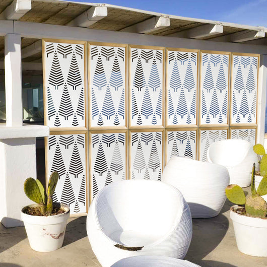 SPEAR - Moduli Decorativi in Legno e PVC Colore: bianco, Misura: 47x94 cm