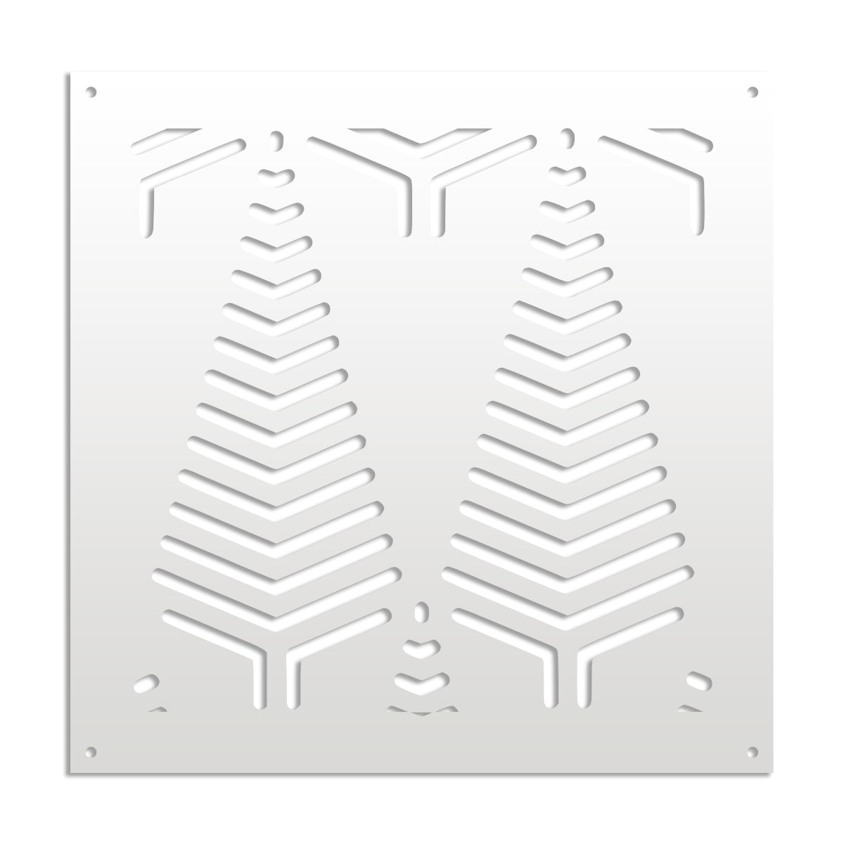 SPEAR - Pannello in PVC traforato - Parasole Colore: bianco, Misura: 73x73 cm