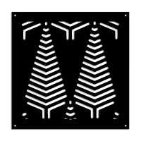 SPEAR - Pannello in PVC traforato - Parasole Misura: 48x48 cm, Colore: nero