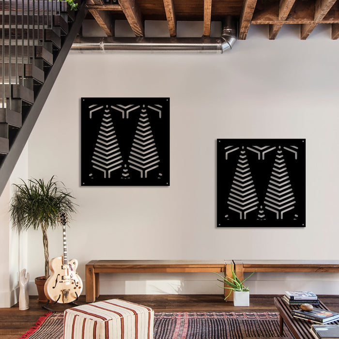 SPEAR - Pannello in PVC traforato - Parasole Misura: 48x48 cm, Colore: nero