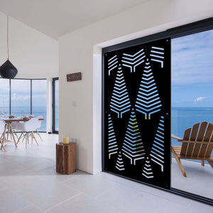 SPEAR - Pannello in PVC traforato - Parasole Colore: nero, Misura: 50x150 cm