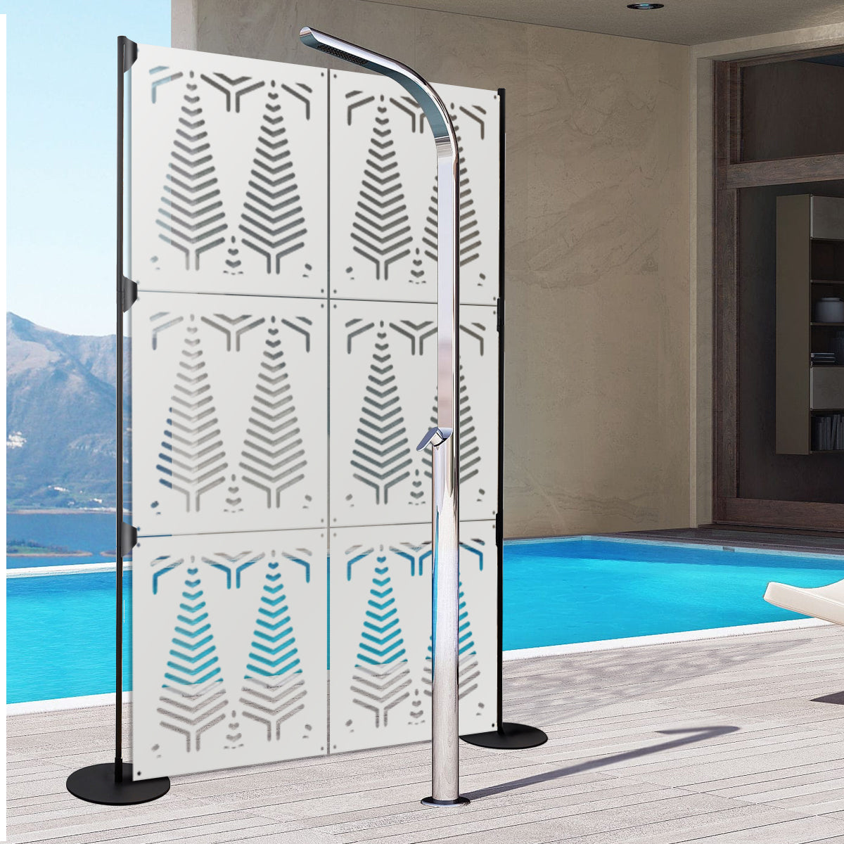 SPEAR - Pannello in PVC traforato - Parasole Misura: 48x48 cm, Colore: bianco