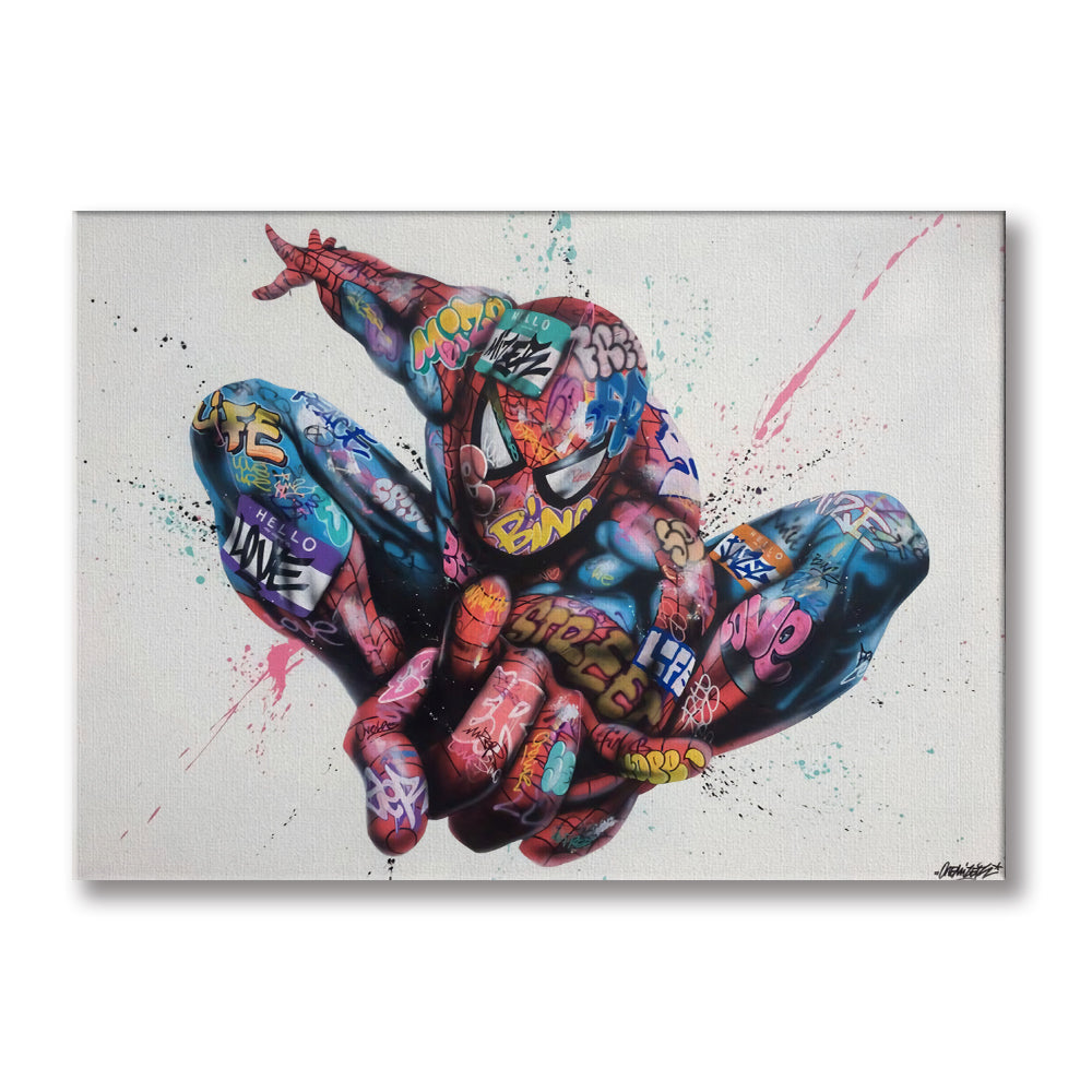 Spider -  Quadro Canvas Contemporaneo su telaio in legno Misura: 140x100 cm