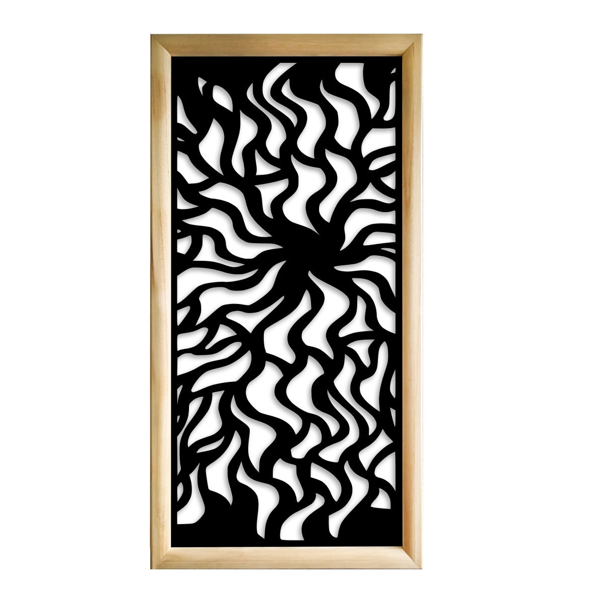 SPLASH - Moduli Decorativi in Legno e PVC Colore: nero, Misura: 73x148 cm