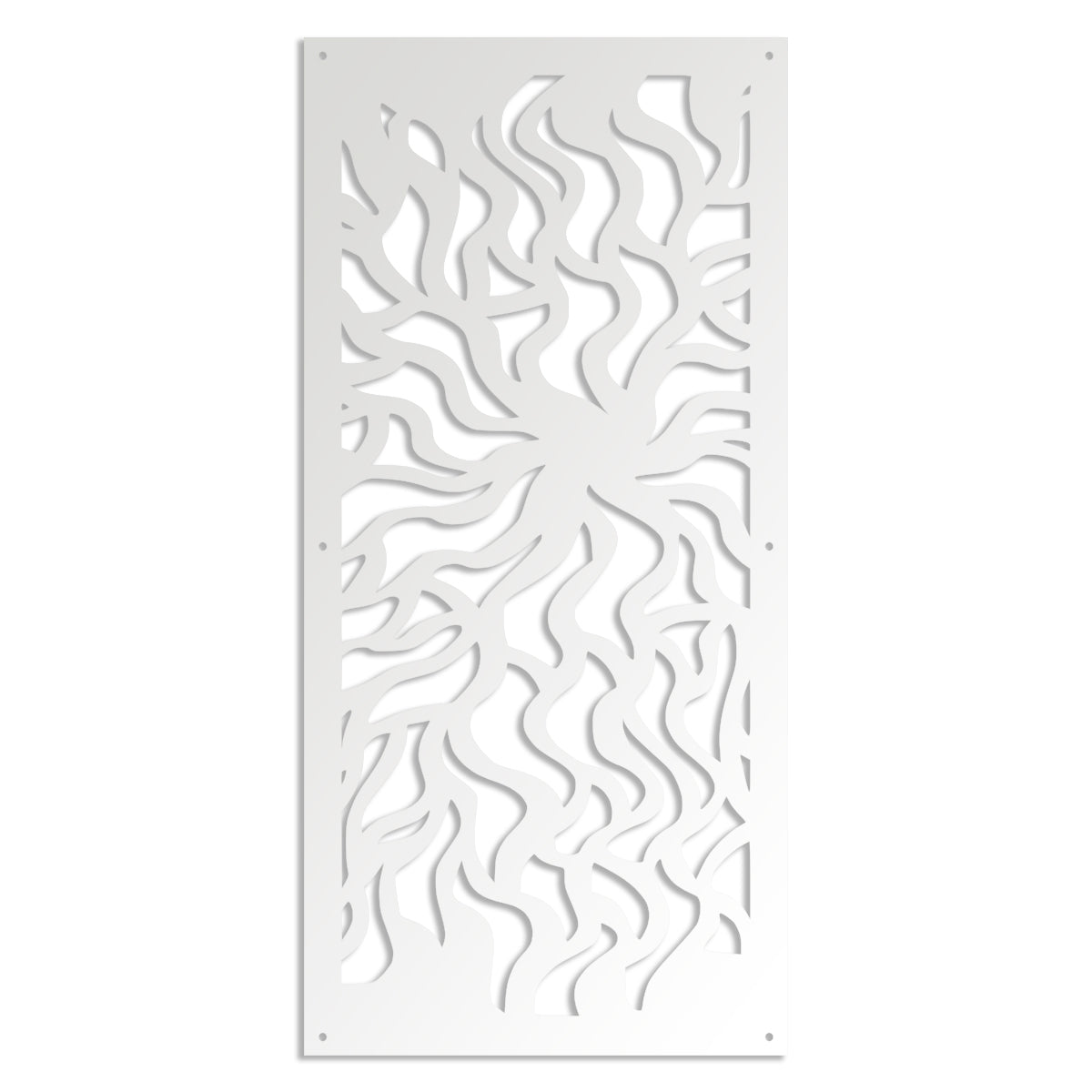 SPLASH - Pannello in PVC traforato - Parasole Colore: bianco, Misura: 73x148 cm