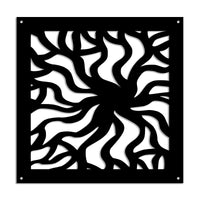 SPLASH - Pannello in PVC traforato - Parasole Misura: 98x98 cm, Colore: nero