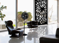 SPLASH - Pannello in PVC traforato - Parasole Misura: 47x94 cm, Colore: nero