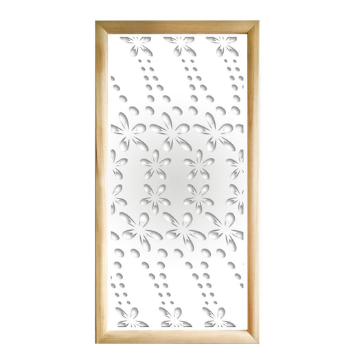 SPRING - Moduli Decorativi in Legno e PVC Misura: 47x94 cm, Colore: bianco