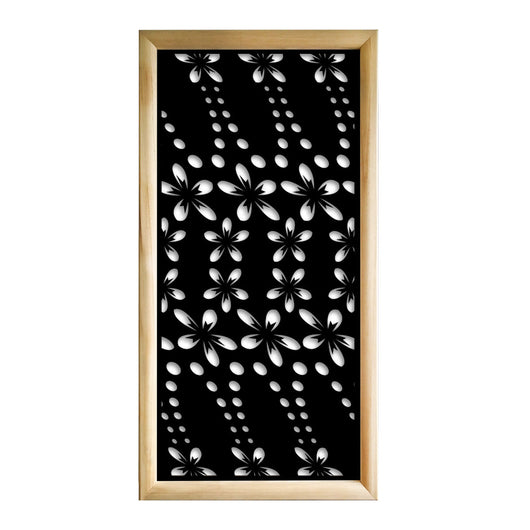 SPRING - Moduli Decorativi in Legno e PVC Colore: nero, Misura: 47x94 cm