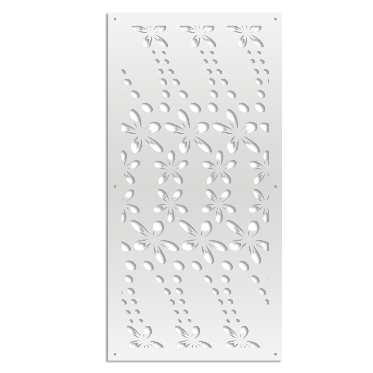 SPRING - Pannello in PVC traforato - Parasole Colore: bianco, Misura: 50x150 cm